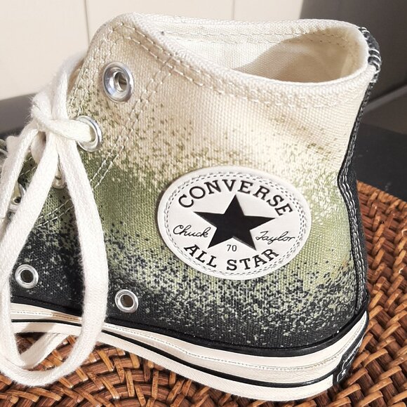 Converse Chuck Taylor 70 High Top Green Ombre Basketball Shoes Unisex W-7 M-5 - Picture 7 of 10